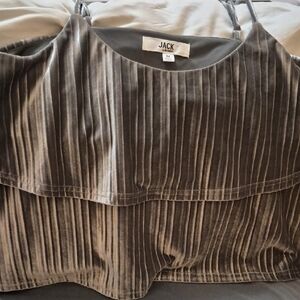 EUC Jack by BB Dakota Brown Pleated Camisole